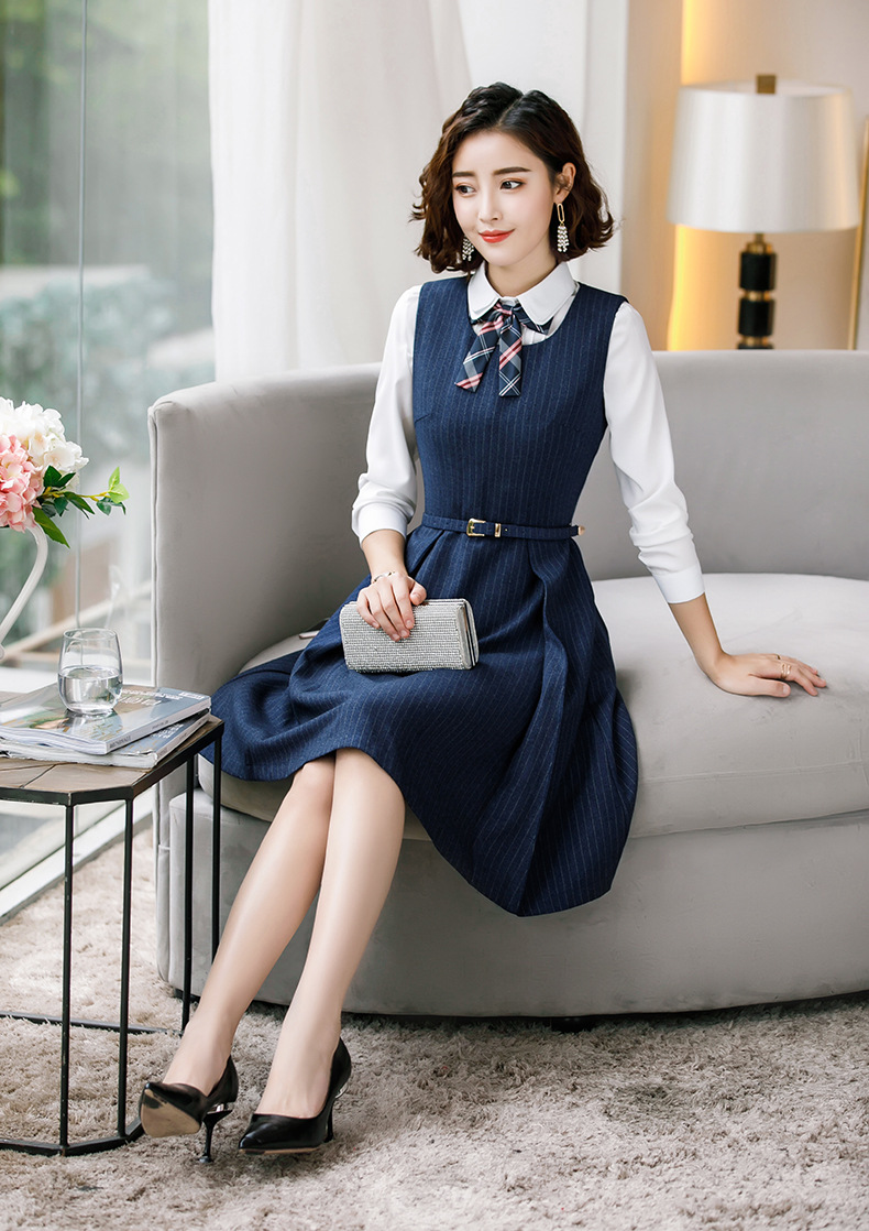 幼师职业套装2019秋新款教师园服女幼儿园老师早教表演服装工作服