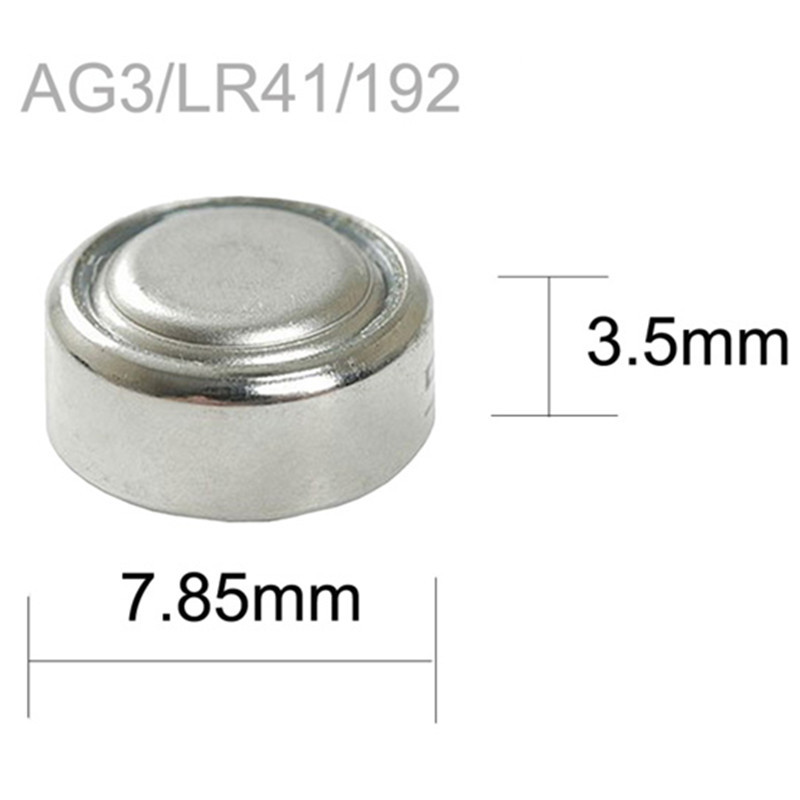 Button Battery AG3 Factory Direct Sales Button Battery Car Key Remote Control Battery 1.5V Plate Lr41