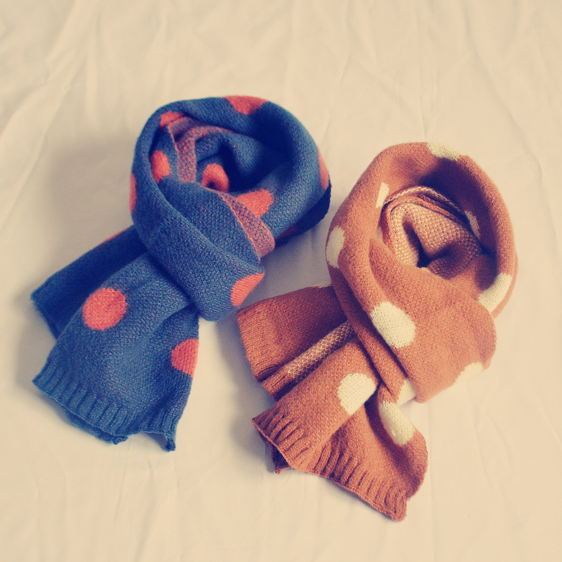 18新秋冬儿童围巾波点仿羊绒宝宝围脖男女中小童针织毛线婴儿围巾