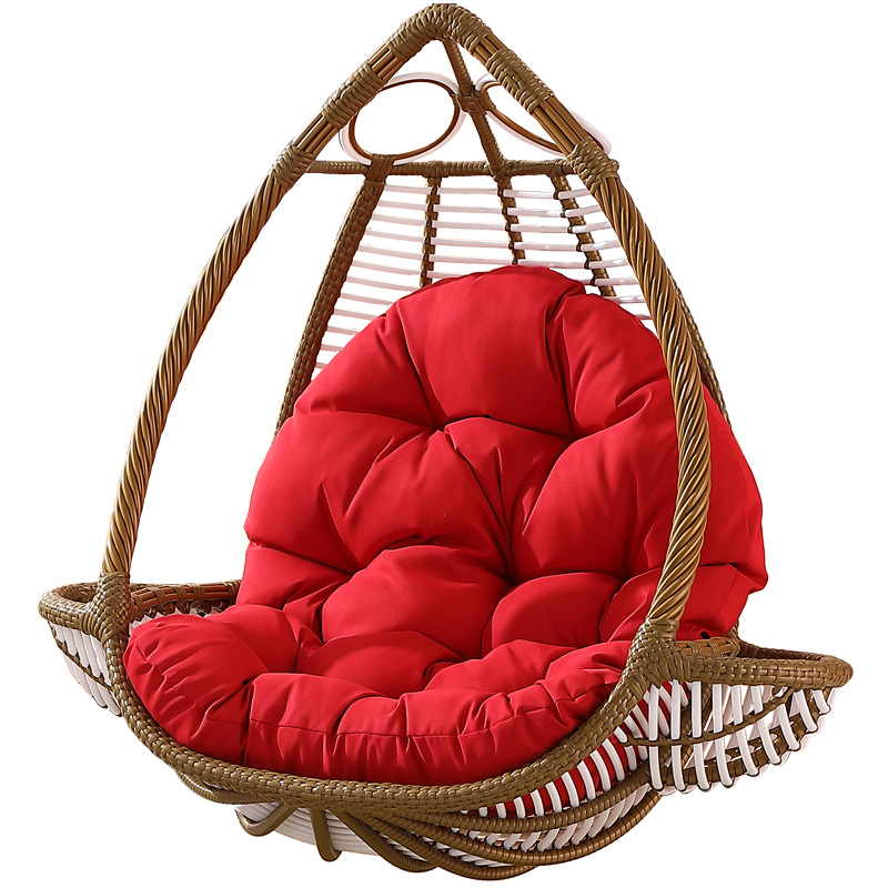 Hanging Basket Cushion Thickened plus-Sized Swing Cushion Single Sofa Cushion Home Glider Cloth Cushion Indoor and Outdoor Cradle Chair Cushion