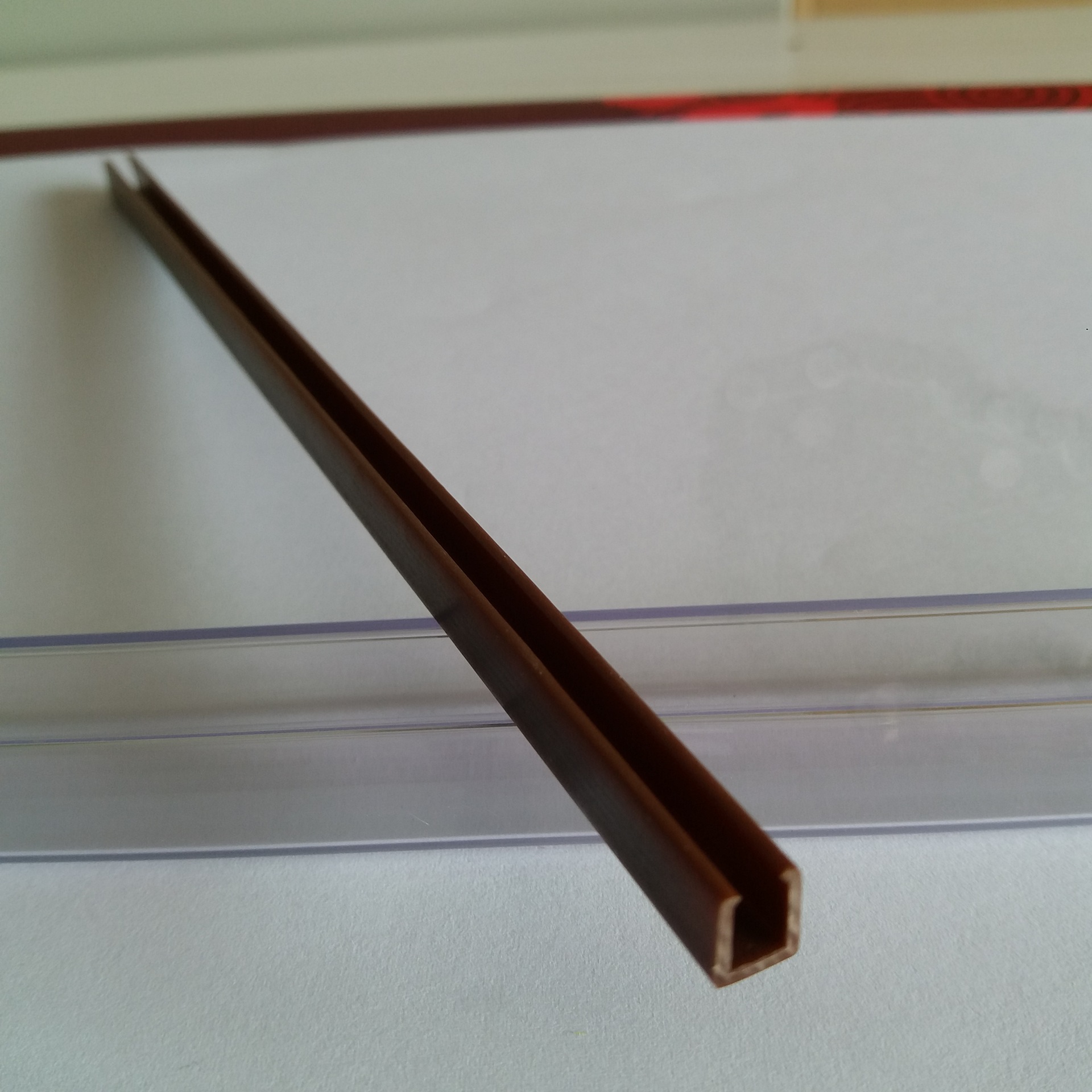 专业生产展示槽板条 abs胶条 u槽塑胶条 塑料条硬质塑料条子