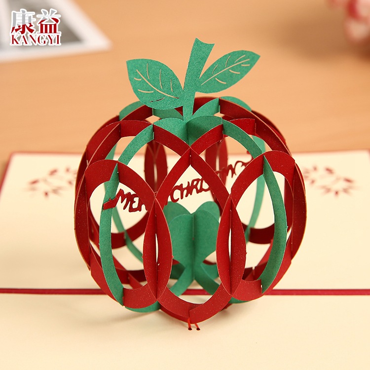 新品贺卡3d立体贺卡创意手工diy镂空贺卡纸雕明信片批发