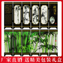 仿古漆器小屏风福圆工艺装饰摆件中国特色木质工艺品定制出国礼品