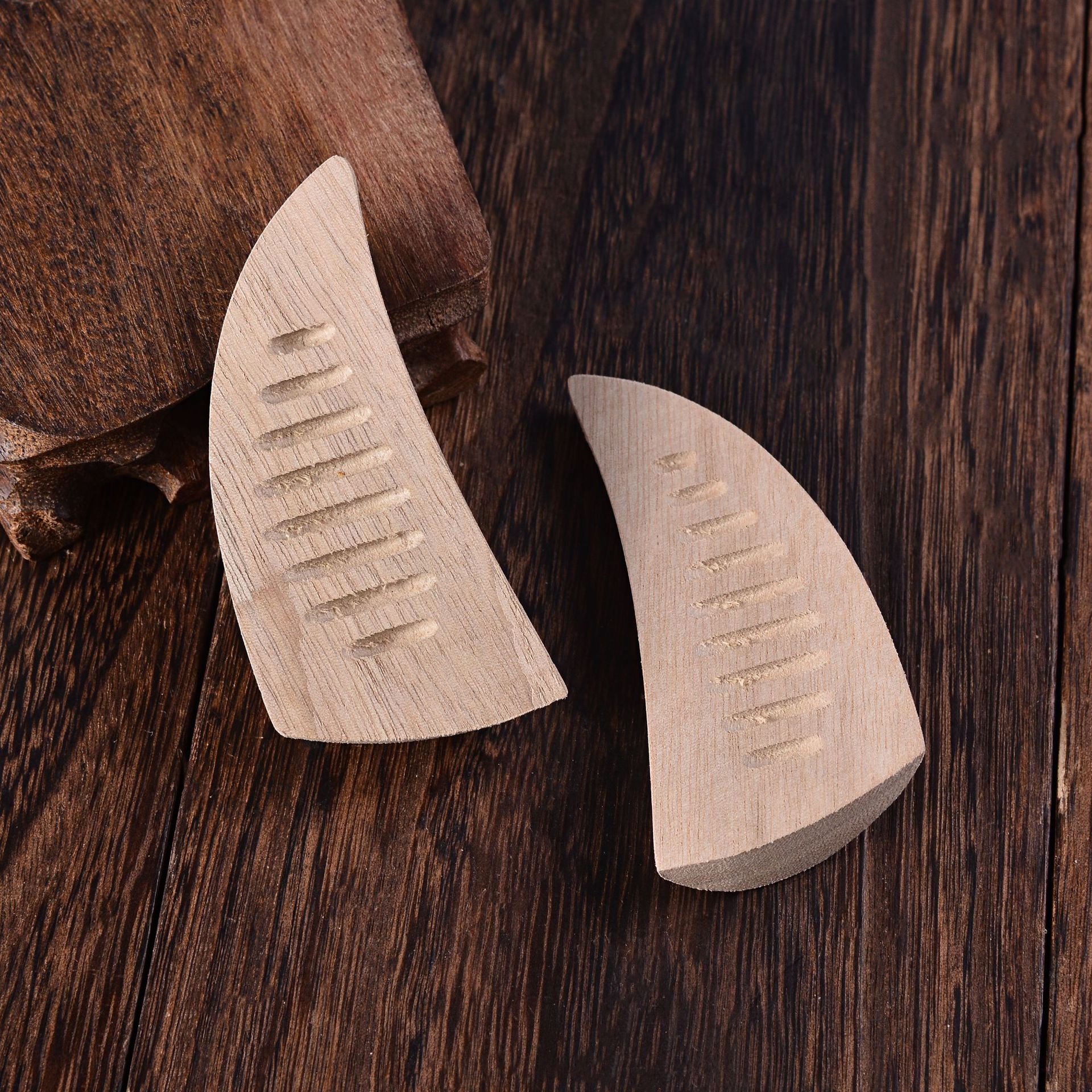 Manufacturers Supply Horn-Shaped Small Fortune Telling Wood Boxwood Hexagram Wooden Craftwork Home Decoration Wholesale