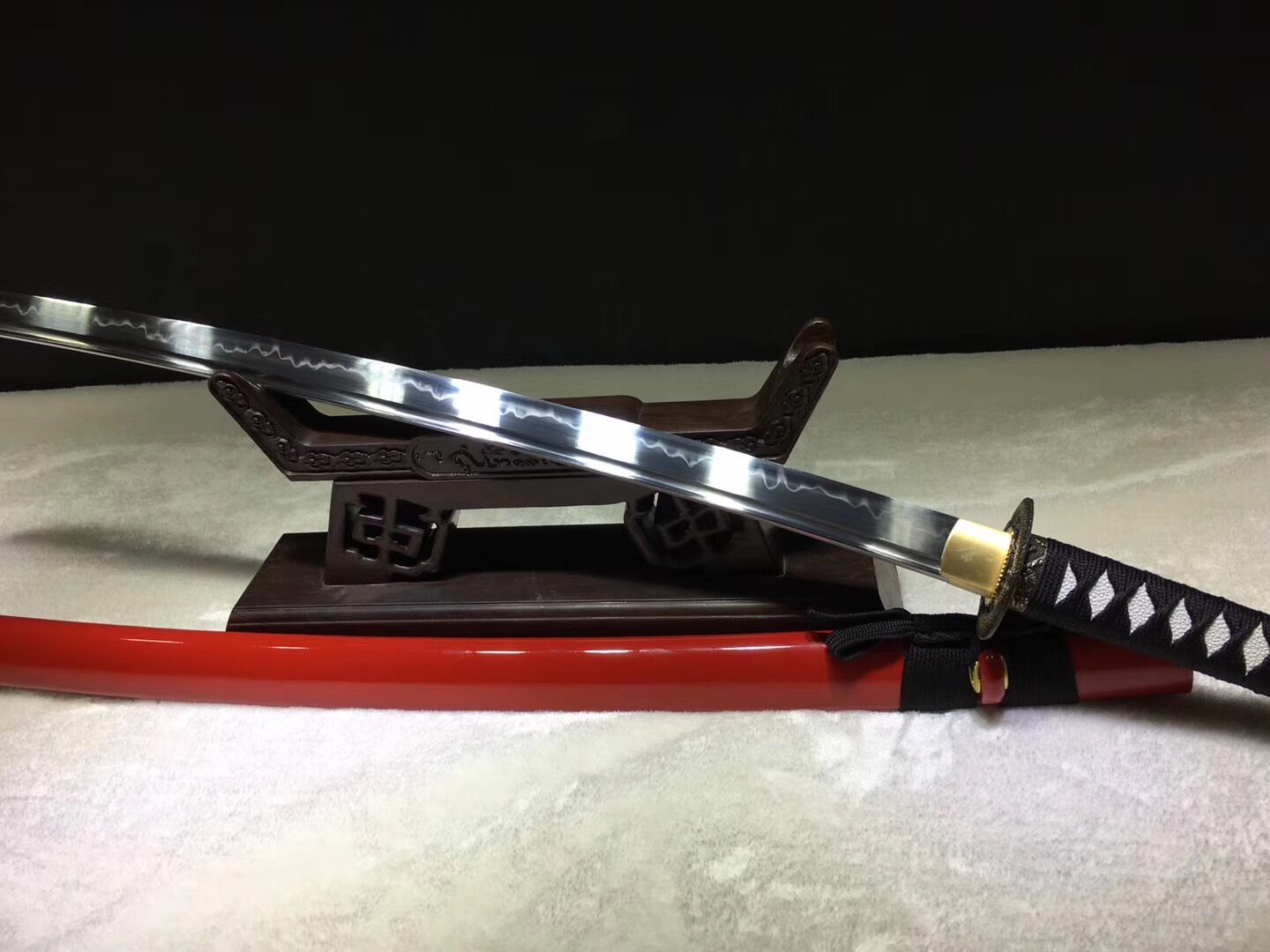 正品龙泉宝剑刀剑 纯手工武神日本刀东洋武士刀打刀 长剑未开刃