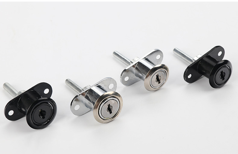 乐优家办公桌三联抽屉锁头文件柜锁一锁多抽屉锁铁皮柜联动锁批发