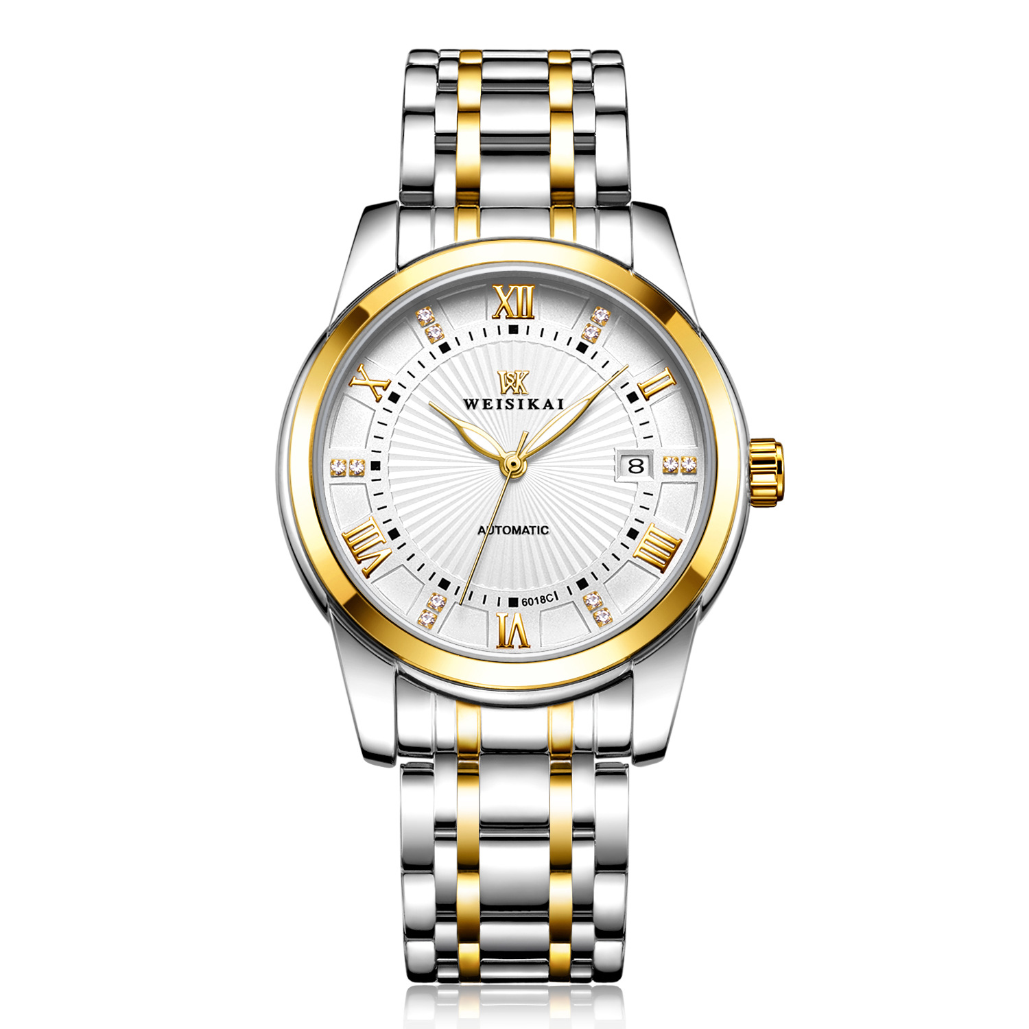 瑞士【weisikai/威斯凯】夜光防水机械男士手表一件代发