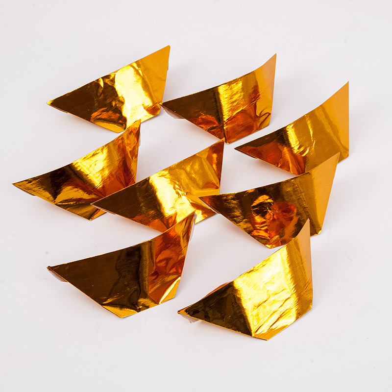 机叠金元宝批发 19*22金银半成品元宝 佛教祭祀殡葬用品6000个/箱