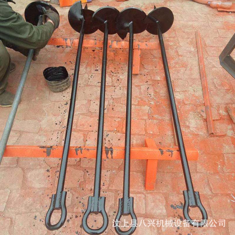 地锚钻电力施工地锚螺旋地锚桩临时地锚温室大棚配件螺旋地桩