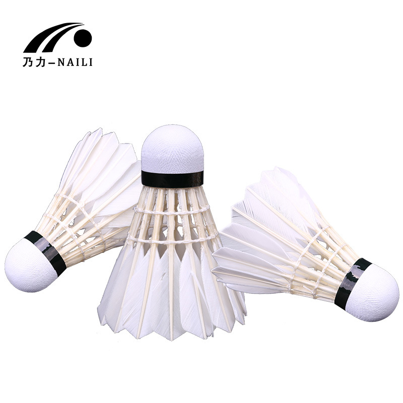 Naili Sa517 Goose Feather Badminton Professional Training Badminton Ball-Resistant Flying Stable 12 Pieces One Tube