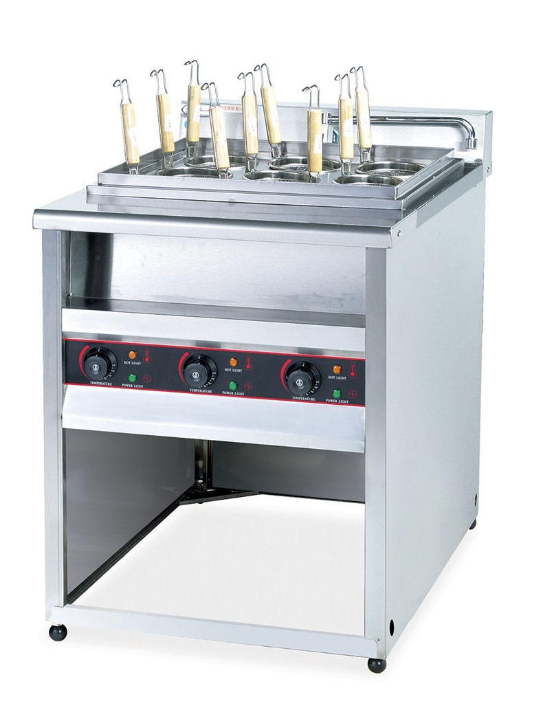 杰冠eh-879 立式喷流式电热煮面机9头电煮面炉商用麻辣烫机汤粉炉