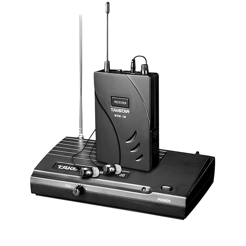 wpm-100升级版 无线音频系统 舞台返送监听耳塞