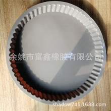 FDA LFGB大圆形硅胶蛋糕模 外径26cm波浪圆蛋糕烤盘 花边圆蛋糕模