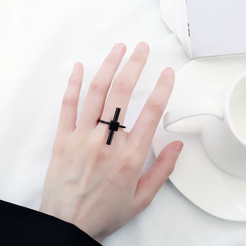 时尚韩风简约自然唯美款一字横杆戒指 外贸首饰品夏季热销ring