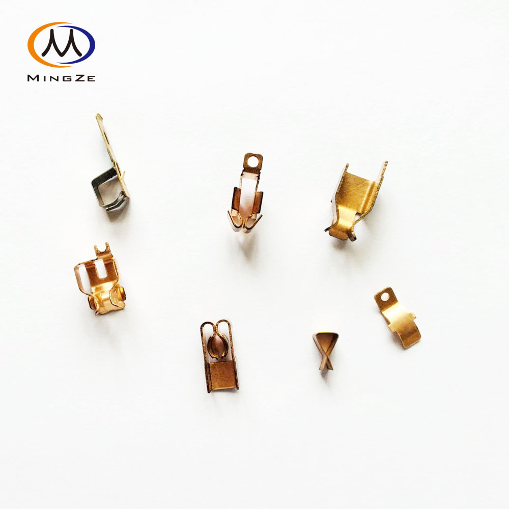 加工定制灯座弹片 接触片 吊线盒连接片 舌片 灯具配件黄铜冲压