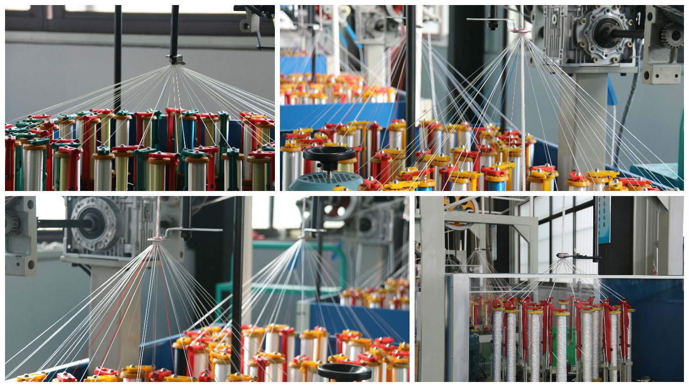 xd130系列做安全绳消防编织机圆绳高速编织机织带机xd130-24-2