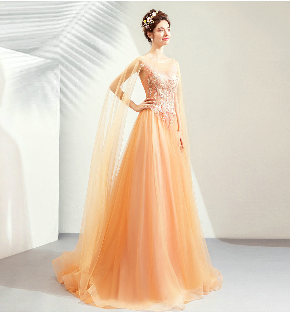 婚纱礼服2018新款时尚金色新娘结婚敬酒服晚宴年会礼服裙