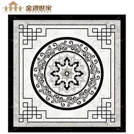 抛晶定制拼图 地面拼花瓷砖 全屋瓷砖装修方案 免费设计