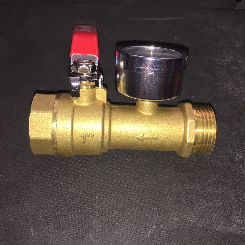 现货末端试水装置球阀管道试压球阀压力表测量管道水压阀门