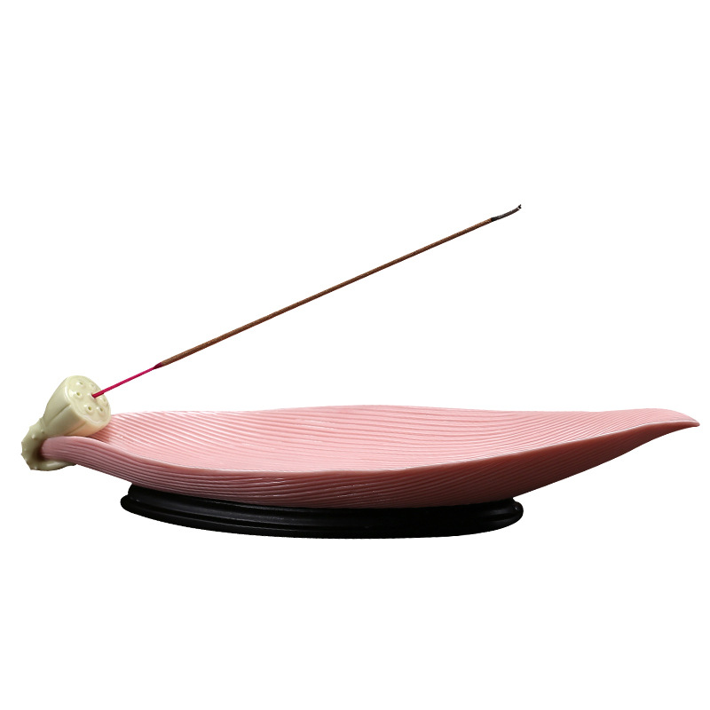 梵趣 德化陶瓷原色线香盘 家居佛堂茶室禅意线香 香炉沉香插底座