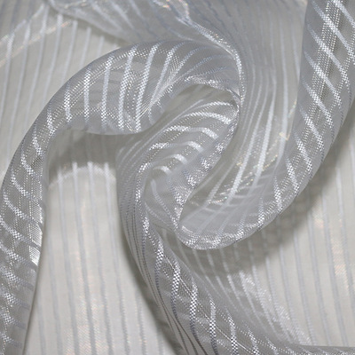 尼龙涤纶纱窗网眼布 尼龙条纹箱包鞋材化妆包专用面料 条纹网眼布