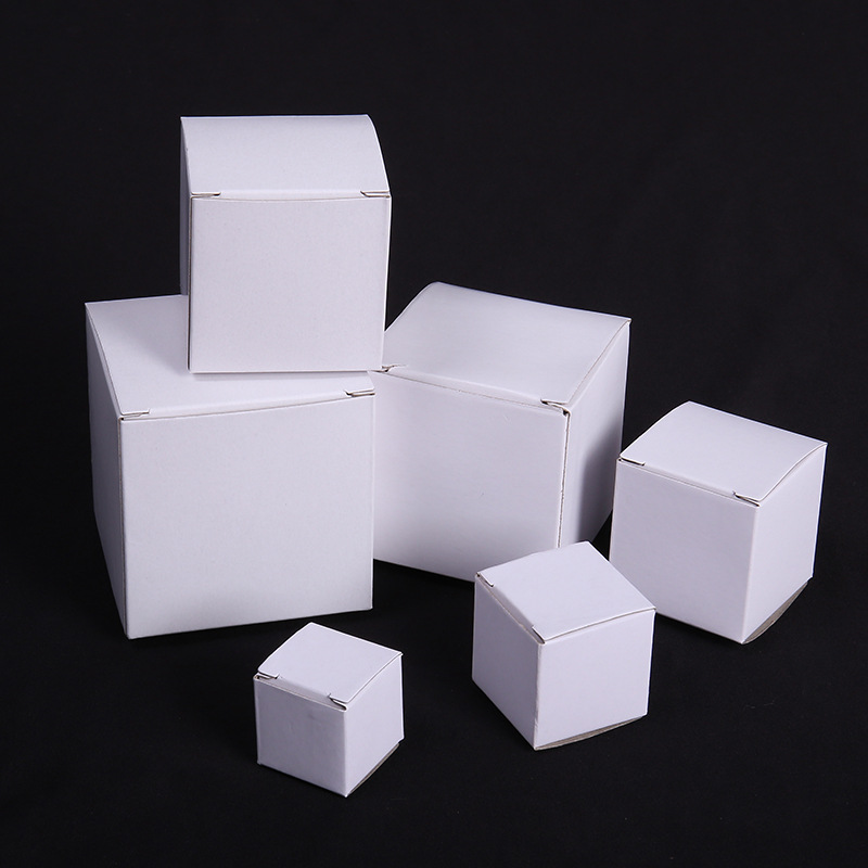首饰手表玩具打包纸盒现货折叠精美5cm白盒简约单层包装盒可定做