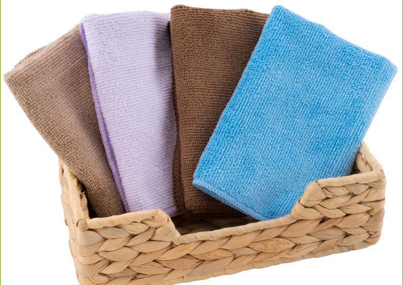 10条包邮洁丽雅茶巾方巾强力吸水加厚抹布功夫茶具茶道零配件垫布