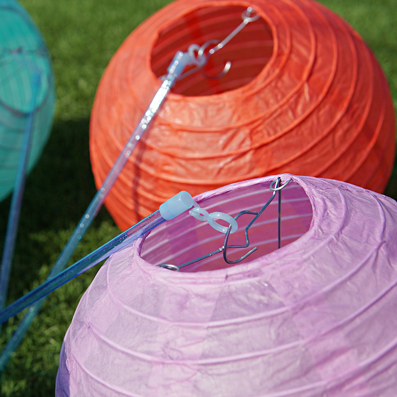 灯笼杆子灯杆幼儿园diy制作小灯杆手提灯笼杆