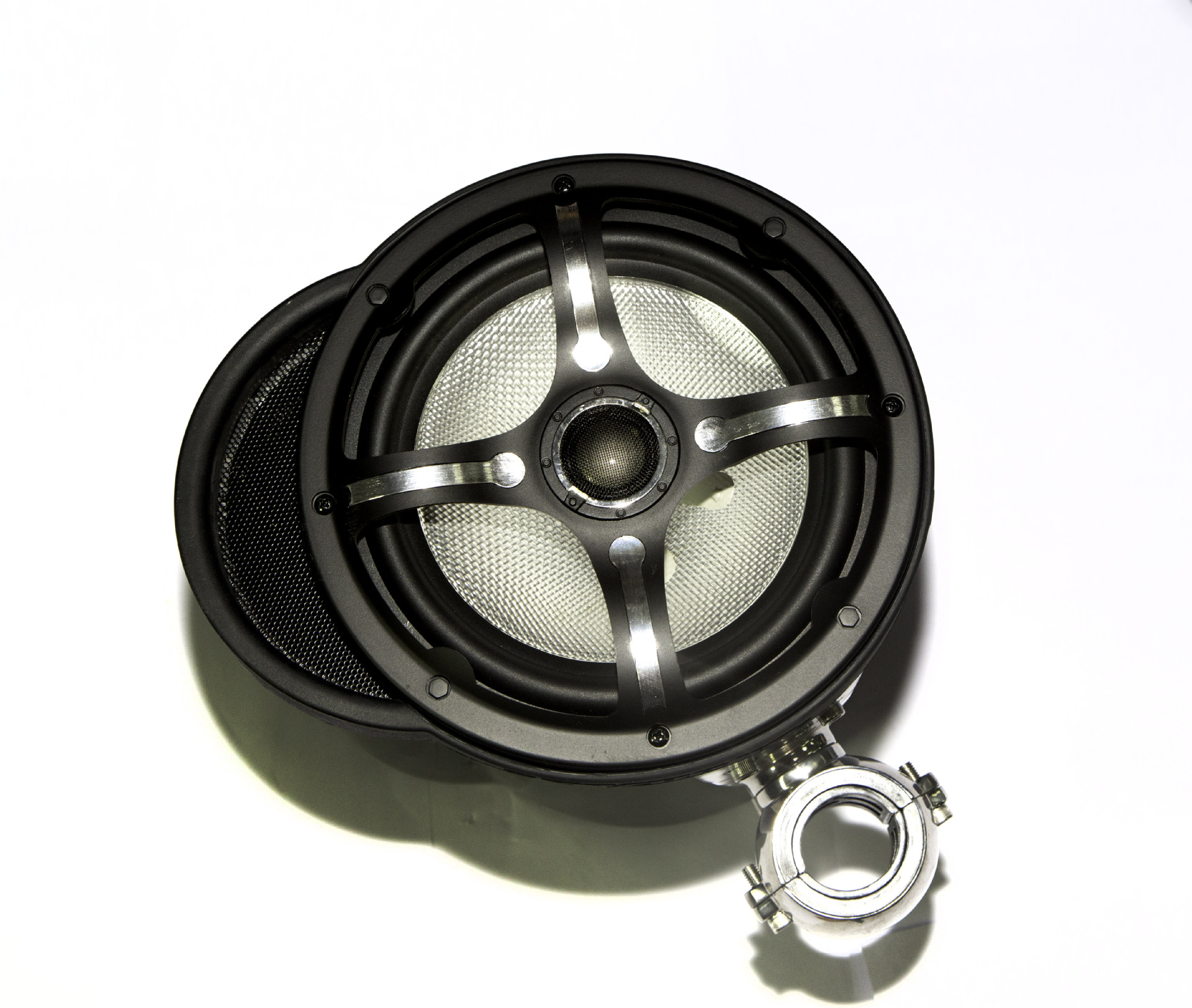 扬声器喇叭船用游艇用音响防水带led灯户外音响外挂式音响