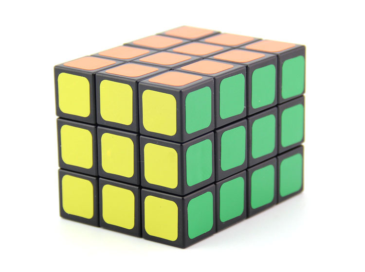 智力乐园超334立体魔中魔黑色 高阶异形学生魔方 黑底彩面魔方