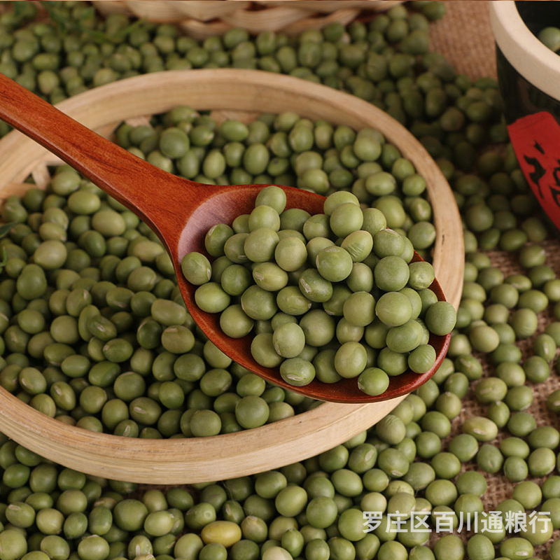 批发生青豆 东北农家双青豆绿大豆小粒青豆五谷杂粮小青皮豆25kg