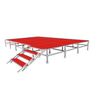 批发雷亚铝合金卡扣婚庆舞台架子简洁折叠拼装大型户外钢铁舞台架