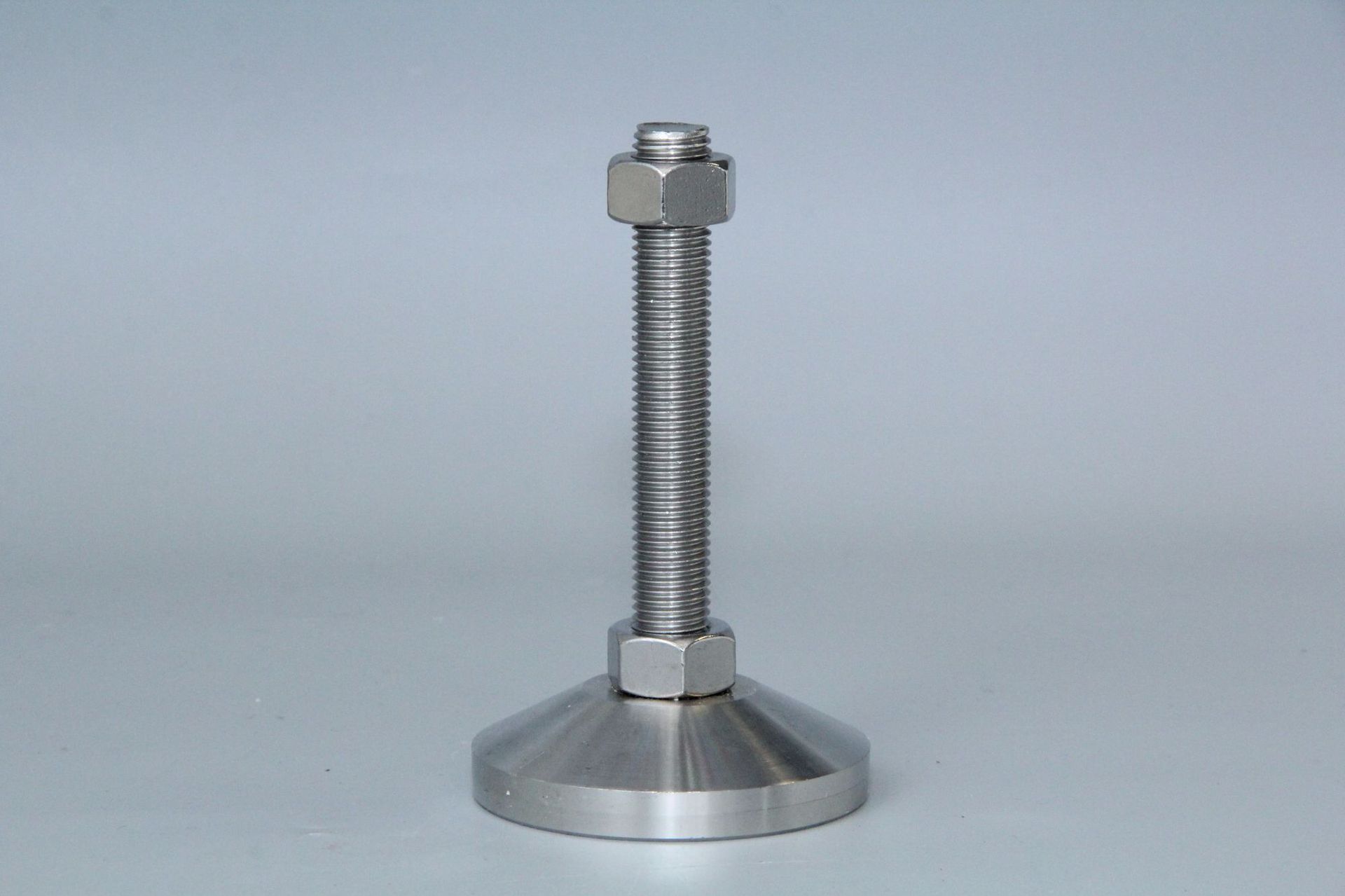 生产金属重型碳钢镀铬脚杯 万向活动支撑蹄脚 带孔金属调节脚