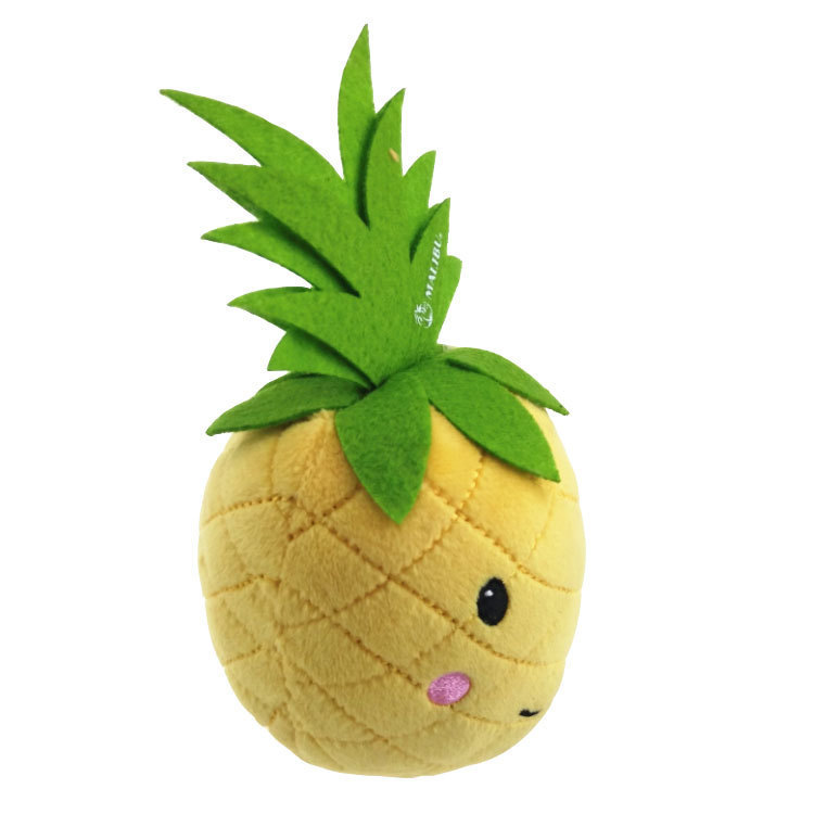 精品菠萝毛绒玩具 送儿童礼品水果玩偶生日礼物 家居摆件来图定制