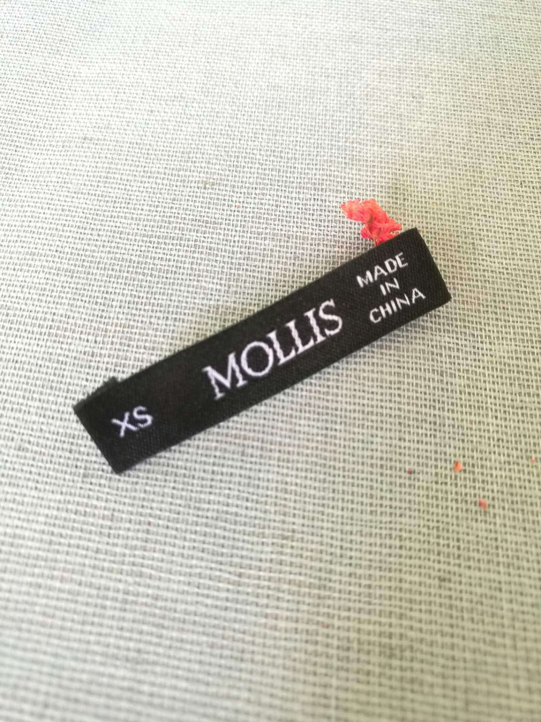 厂家直销 电脑服装商标织唛 主标尺码唛 一体化镭射切割织标