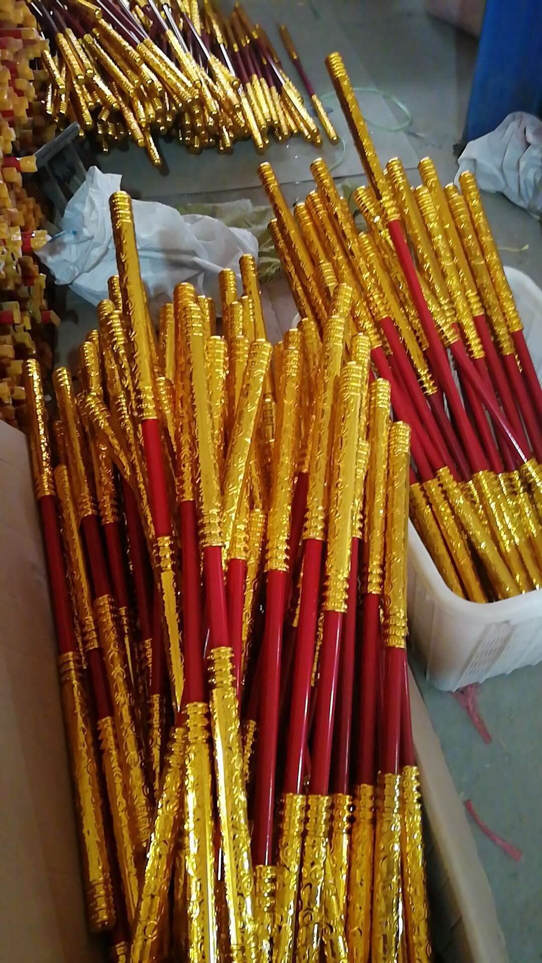 镀金伸缩金箍棒玩具景区庙会热销可伸缩金属金箍棒