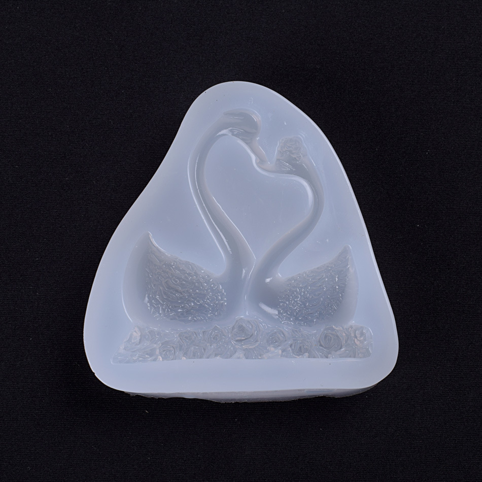 新款镜面滴胶硅胶模具 天鹅蛋糕模具 硅胶蛋糕模具 厂家直销