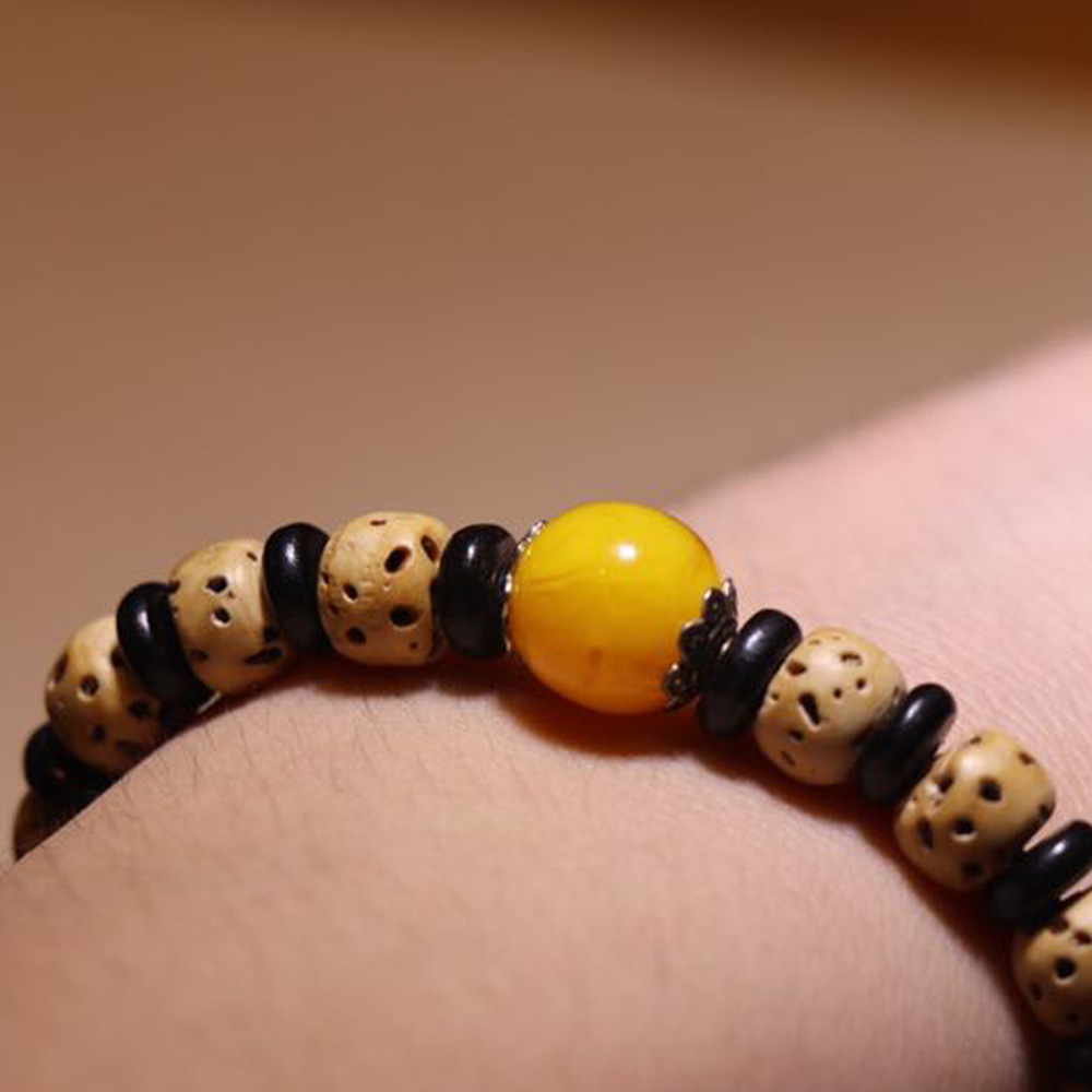 玉米金线/千眼菩提子手串 桶珠血丝 藏式佛珠手链 地摊货源批发