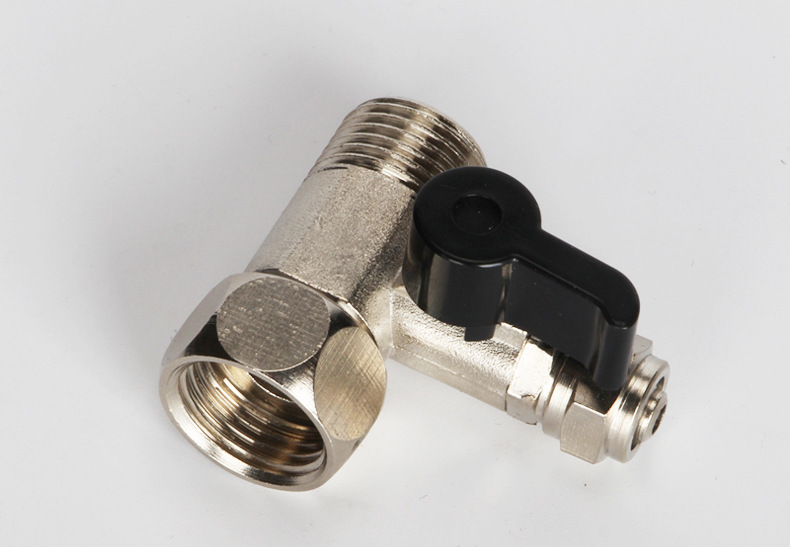 净水器配件自来水安装转换阀4分外牙转3分pe管三通进水三通球阀