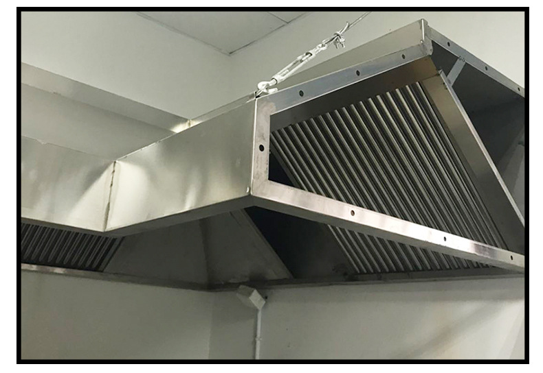 油烟罩酒店厨房饭店大吸力油烟罩定制分离一体304不锈钢油烟罩
