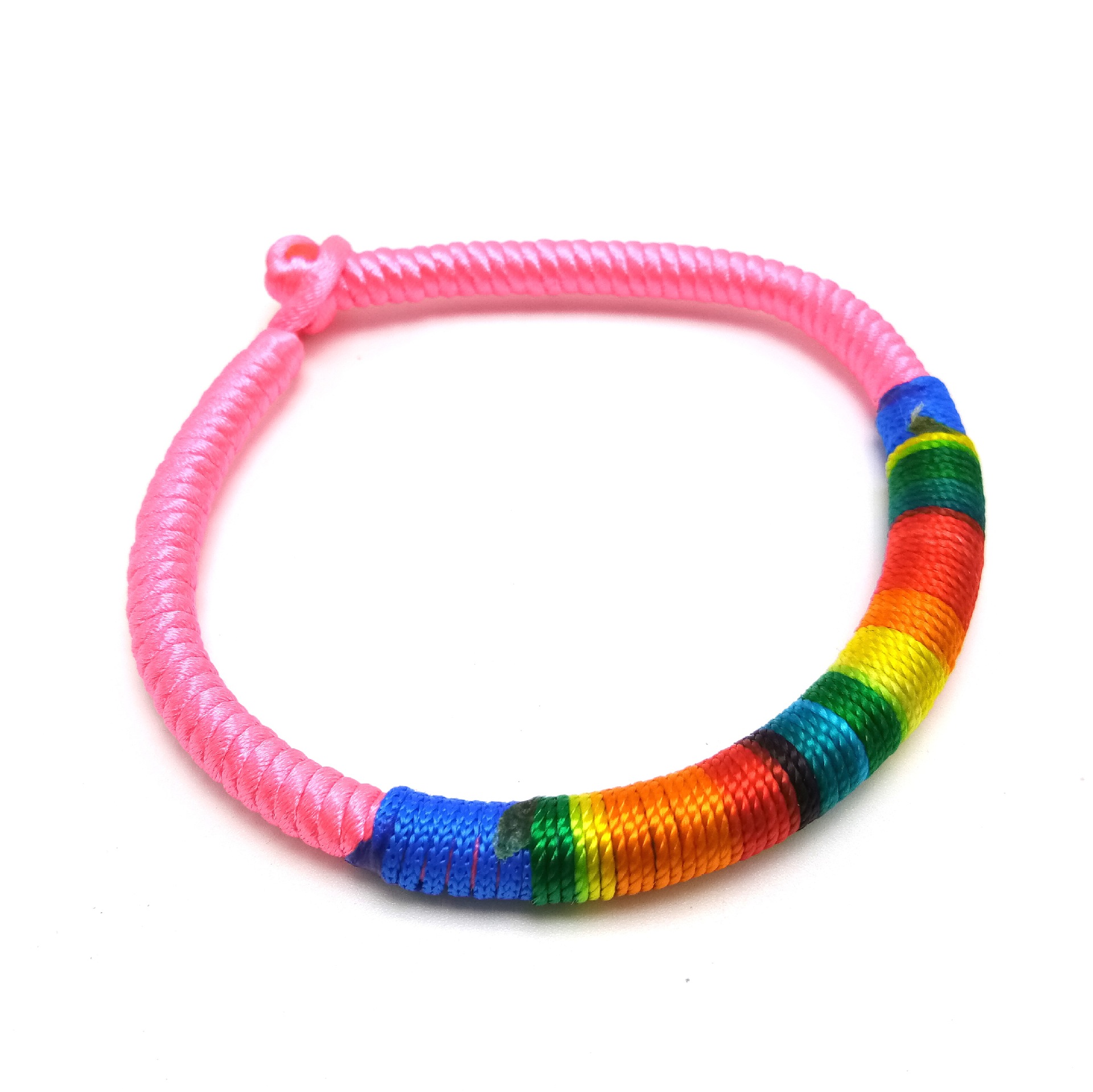 End Section Colorful Wire Ethnic Style Woven Jin Gang Knot Thick Type Dragon Boat Festival Colorful Rope Bracelet Bracelet Activity Gift