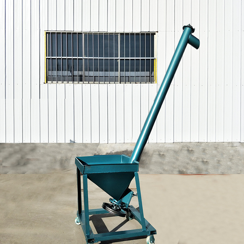 粮食垂直上料斗式提升机定制粉煤灰水泥粉螺旋输送机绞龙上料机