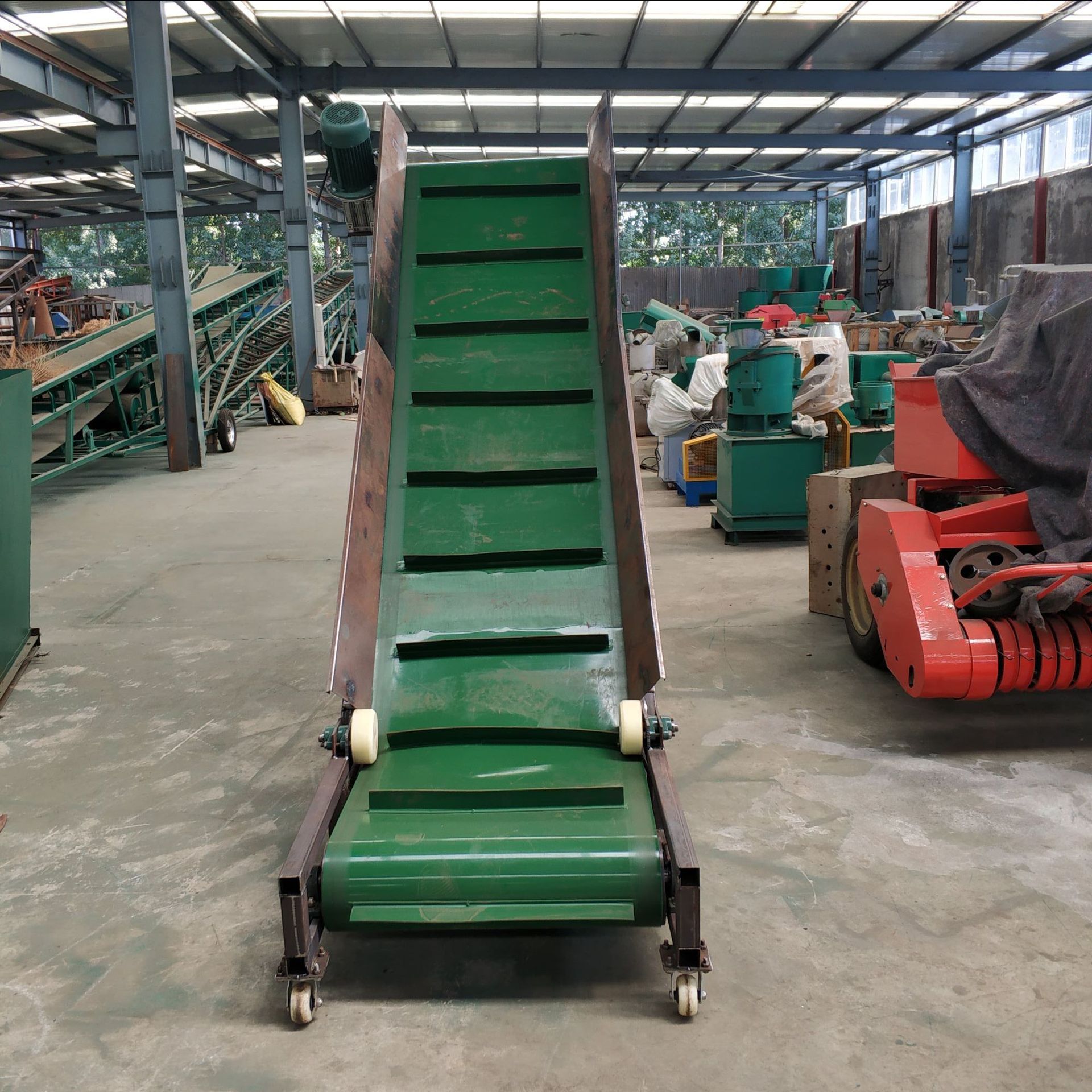 勒克斯制造 粮食输送机 皮带式垂直输送机 伸缩皮带运输机 by