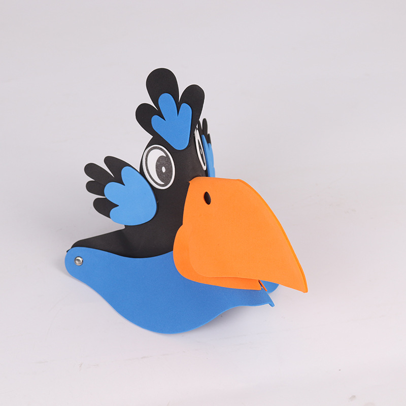 儿童表演道具卡通头饰 乌鸦面具头饰厂家批发定制eva材质