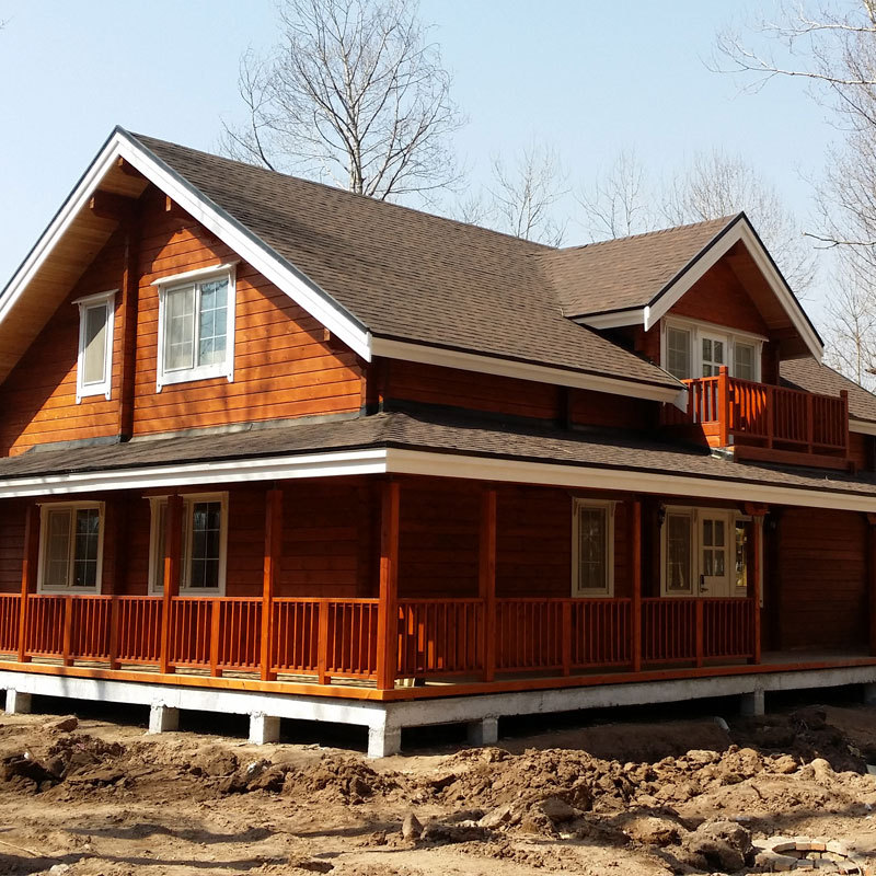 悠然木社 木屋别墅定制设计建造 双层重型木屋 防腐木房子