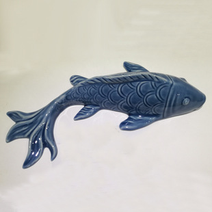 摆件家居陶瓷鱼