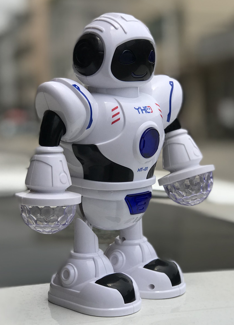 电动跳舞机器人 led灯光音乐炫舞机器人 模型益智跨境玩具直销