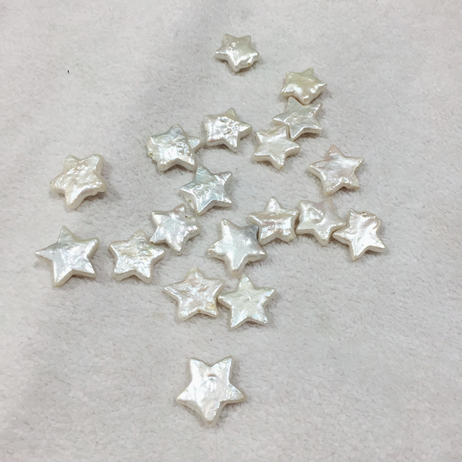 再生珠巴洛克然五角星星珍珠 异形淡水珍珠 裸珠diy耳环散珠