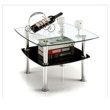 定制现代简约圆形茶几客厅茶桌椅组合小户型钢化玻璃迷你款茶几