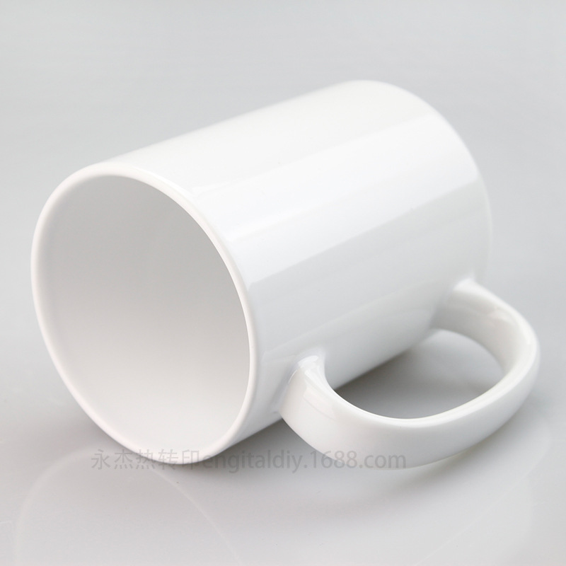 Thermal Transfer Printing Ceramic Cup Mug Coated Cup Wholesale Blank Ceramic Cup Cup Ceramic European and American Quality 15Oz